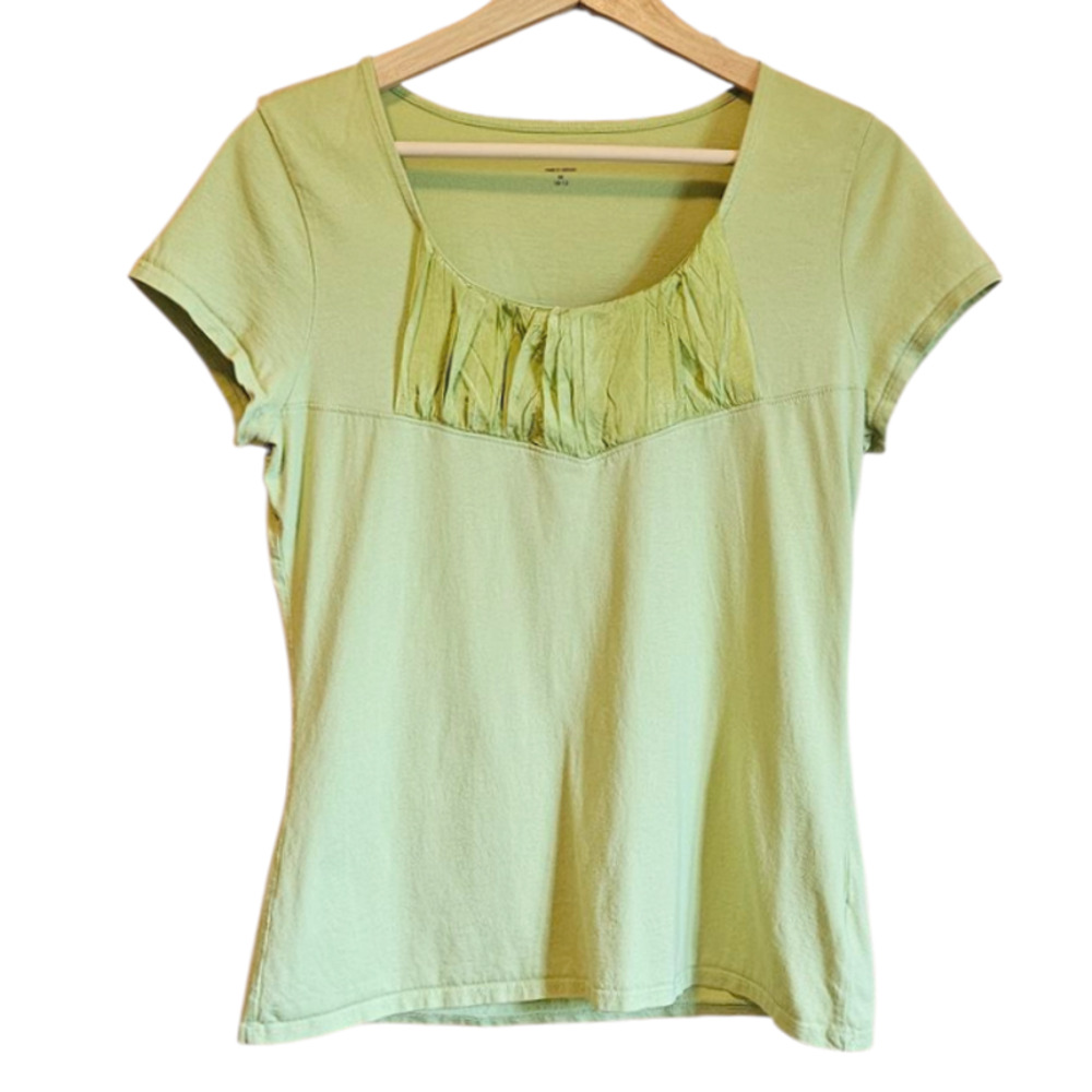 Coldwater Creek TShirt Blouse Green Women's Medium (10-12)